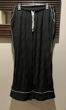 Jason Wu Black With White Piping Pajama Pants XL