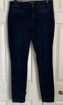 NYDJ Ami Skinny Jeans Lift Tuck Technology Dark Wash‎ Size 8