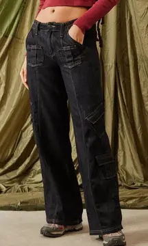 Urban Outfitters BDG Y2K Cargo Jeans 100% Cotton Denim Jean