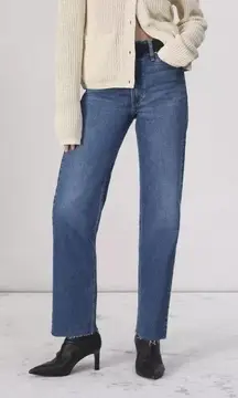 rag & bone Harlow High Rise Straight Leg Ankle Jeans in Nova Size 33