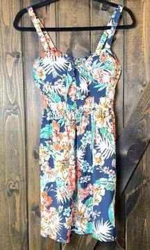 Band of Gypsies Fit And Flare Floral Mini Dress