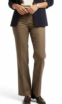 Vintage Express Design Studio Editor Pants Womens 8 Brown Pinstripe Cotton Work