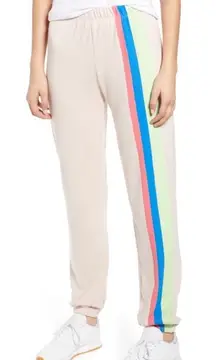 Wildfox Mellow Stripe Joggers New With Tags