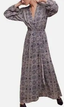 Anthropologie NAT Natalie Martin Wrap Maxi Dress Sz. S