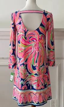 Lilly Pulitzer Dress Small Emma Resort Open Back Cut Out Cruise Vacation Beach