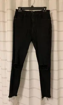 Francesca’s High Waisted Black Jeans