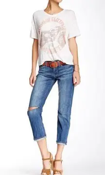 Lucky Brand Jeans Mollie Crop Distressed Denim