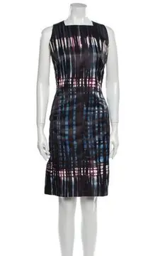 Tomas Maier abstract printed knee-length dress