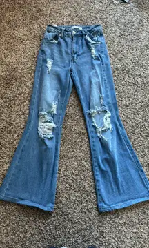 Distressed Denim Jeans