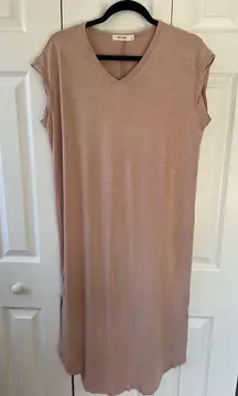 Mod Ref Jovie Blush Maxi T Shirt Dress