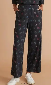 BOGO Marine Layer Kiley Floral Pants - Black India Floral Print