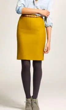 The  Mustard Yellow Pencil Skirt