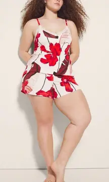 SOMA COOL NIGHTS Cool Nights Lace Trim Cami and Shorts Pajama Set 