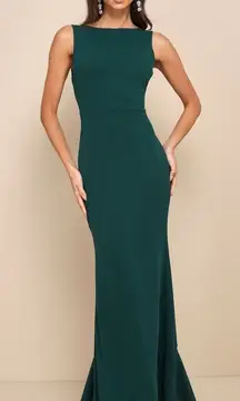 heavenly hues forest green maxi dress Forest Green Maxi Dress | Womens | Small | 100% Polyester