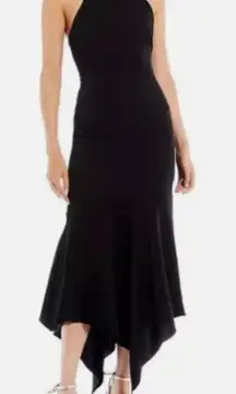 Badgley Mischka Black Asymmetrical Dress