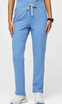Figs Ceil Blue High Waisted Yola Skinny Scrub Pants Size XL/T