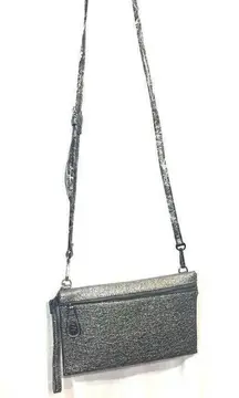 Sondra Roberts Gunmetal Crossbody Bag