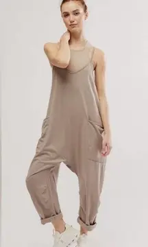 Free People  Hot Shot Onesie in Mocha Latte