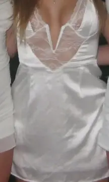 Sister Party White Lace Mini Dress 