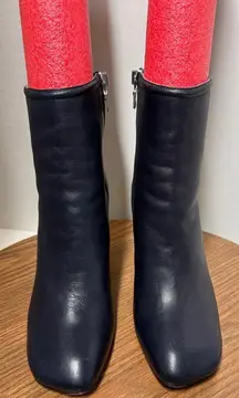 Rag & Bone Salute (Navy) Ellis Italian Lamb Leather Slim Profile Ankle Boot