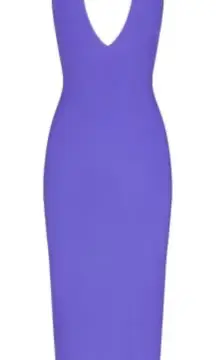 Skims RARE Soft Lounge Deep Plunge Halter Long Dress