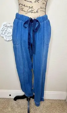 Jessica Simpson Maternity Denim Drawstring Waistband Joggers Size XL