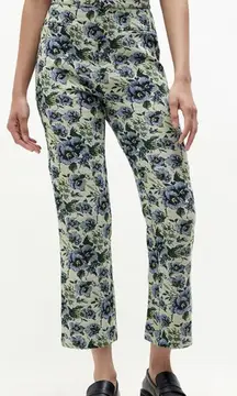 En Saison Cottagecore Passion Trouser Pants Boho Jacquard Floral Tapestry NWT XS