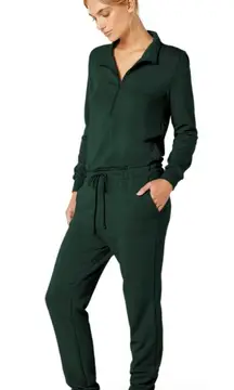 Beyond‎ Yoga | Ski Weekend Jumpsuit Sweatsuit in Midnight Green Large