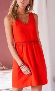 Sezane Daniela Red Mini Dress Sz. 4