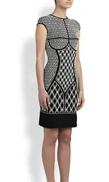 nwot Alexander mcqueen jacquard knit dress