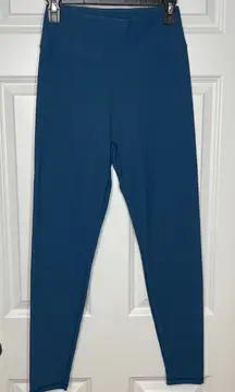 Buffbunny Blue Ribbed Leggings‎ XL