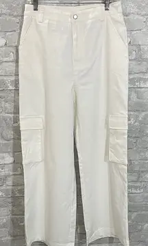 Flying Tomato White Wide Leg Pants