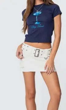 Edikted Roux Belted Mini Skirt