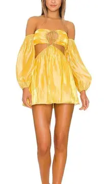 Yellow Cut Out Dress