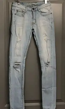 Machine Distressed Jeans