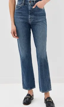 AGOLDE Pinch Waist High Rise Kick Jeans Size 31 Cropped 28" Classic Mom Luxury