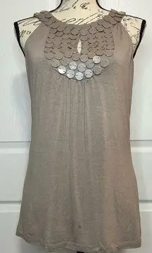 BCBGMAXAZRIA Embellished Tank Top