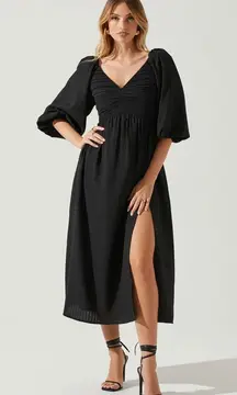 ASTR the Label Juniper Midi Dress in Black Size Small NWT