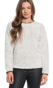 Drop Shoulder Crew Sherpa Sweater