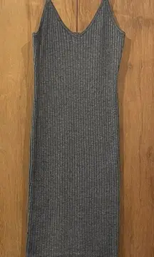 $170 NWT! 7 For All Mankind Ribbed Midi Tank Sweater Dress
