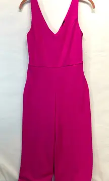 CRYSTAL SKY SLEEVELESS ELEGANT JUMPSUIT‎ S HOT PINK PREOWNED