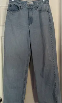 VTG Abercrombie & Fitch Womens The Loose High Rise Jeans 30/10 Light Blue Denim