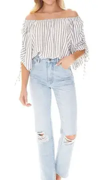 Rolla’s Original High Rise Straight Leg Distressed Horizon Worn Jeans Size 25