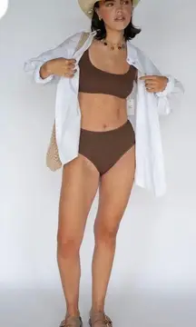 Cocoa Crinkle Bikini Set - 13t.. 13thandswan