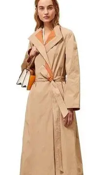 Tory Burch  Reversible Trench Coat in Beige and Rust Size 4 NWT