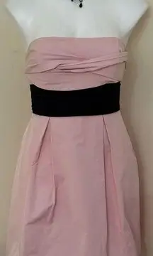 Pleated Bubblegum Pink Dress Sz 0 Empire Waist Pleated. Fully Lined