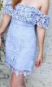 Lace Off The Shoulder Dress