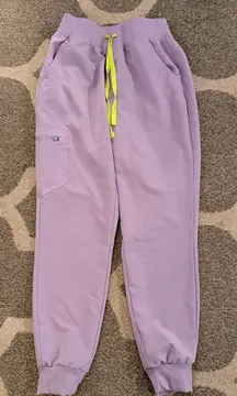 Figs jogger scrub pants lavender purple 
