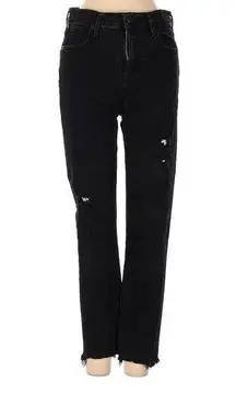 Agolde black distressed jeans raw hem 26