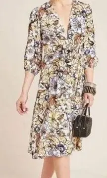 Faithful the Brand x Anthropologie floral boho Chloe midi dress